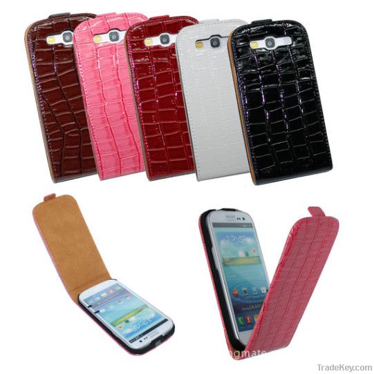 Crocodile Leather case For Samsung Galaxy S3 I9300