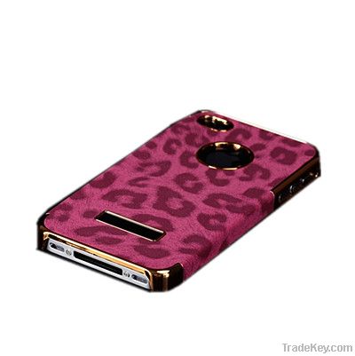 Electroplating  Leopard Grain Case for iphone4/4s