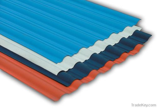 color coated corrugated steel sheet