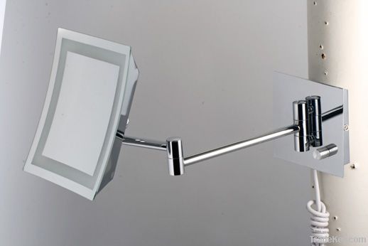 Wall-mounted LED single side makeup mirror