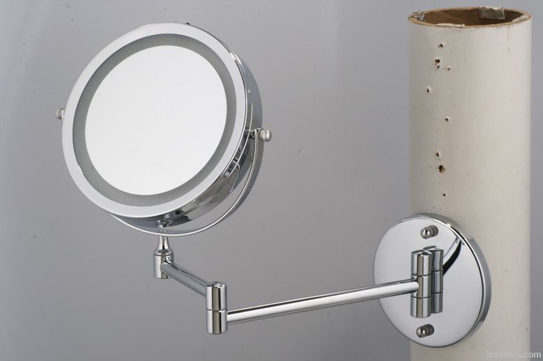Wall-mounted LED makeup mirror
