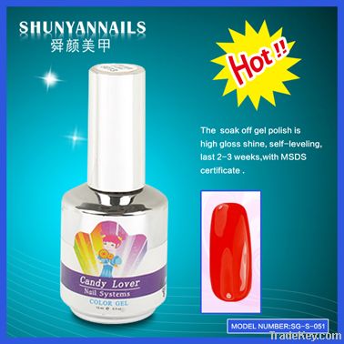 uv gel on nails