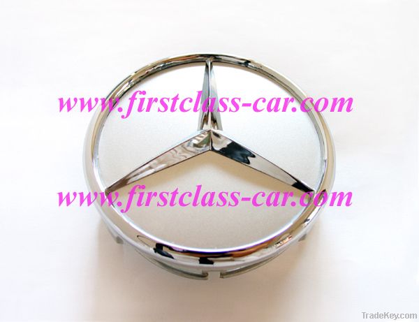 Mercedes Benz High Gloss Silver Wheel Center Cap 75MM