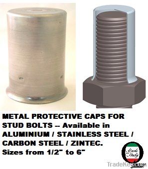 STAINLESS STEEL PROTECTIVE CAPS FOR STUD BOLTS