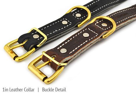 Flat Leather High Quality Leather Dog Pet Collars