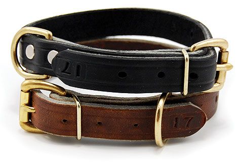 Flat Leather High Quality Leather Dog Pet Collars