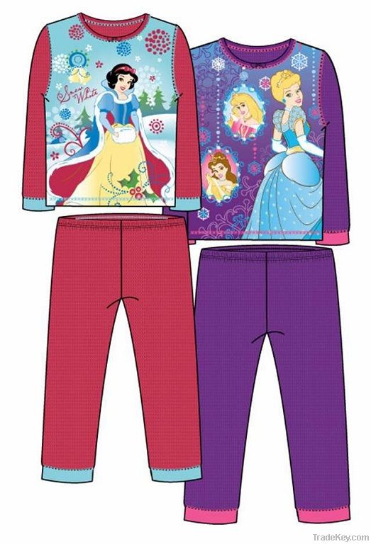 Kid's pajamas, Kid's sleepwear, Children's cotton two sets for one wear