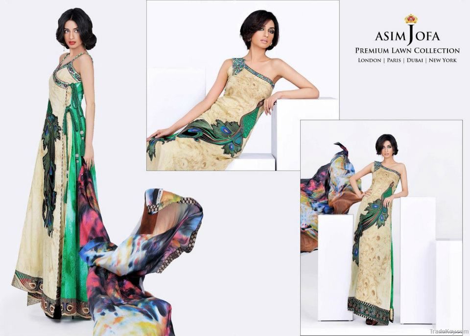 Pakistani Lawn 2012, Clothing, Pakistani clothing, Evening dress