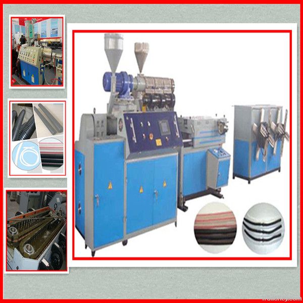 PP/PE Single wall corrugated pipe machine