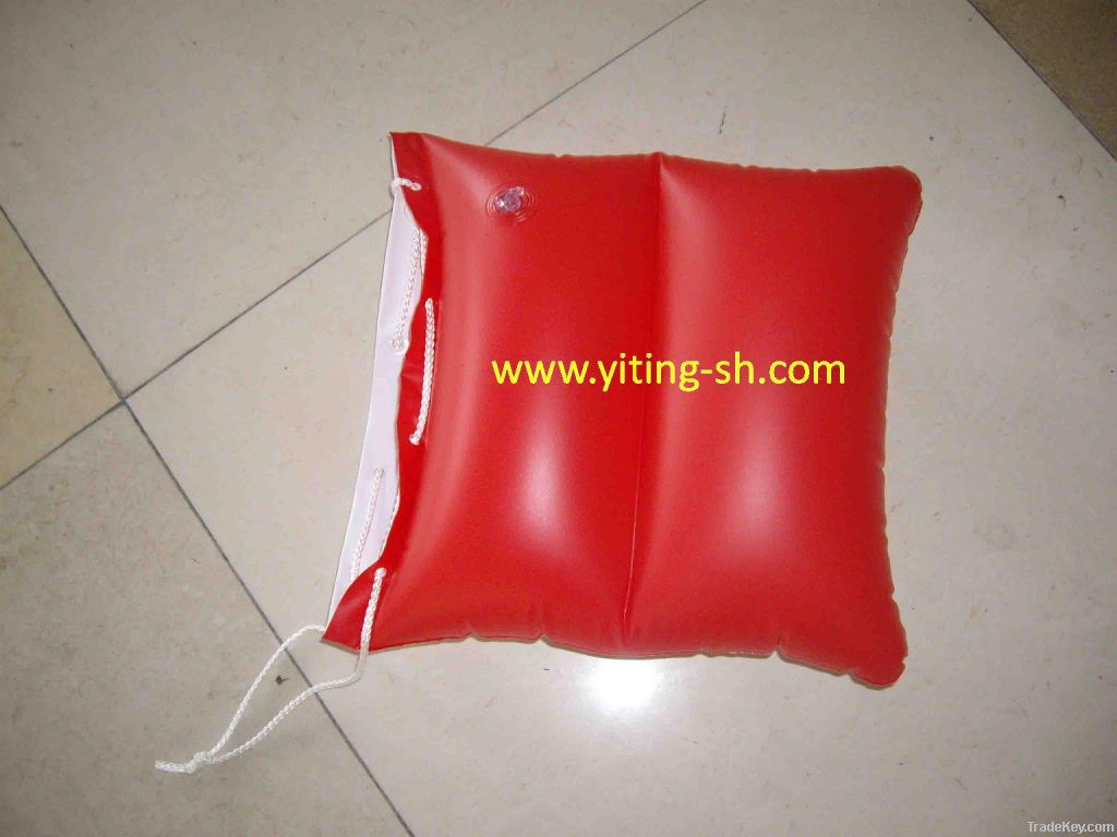 Inflatable beach bag with pillow, Promotional Pillow bag