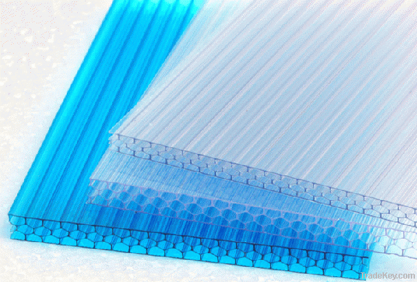 Honeycomb polycarbonate sheet