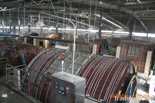 leather production machinery, superloading wooden drum, tannery machine