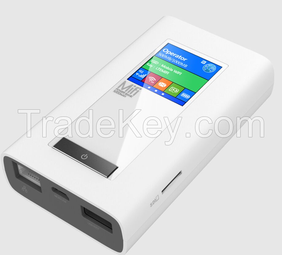 4g Lte Mifi Router With Power Bank And Dual Sim Card Slots