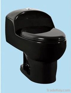 Siphonic one piece toilet