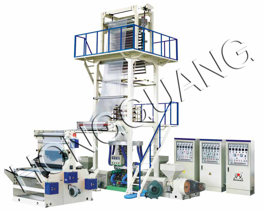 co-extrusion rotary die-head film blowing machine