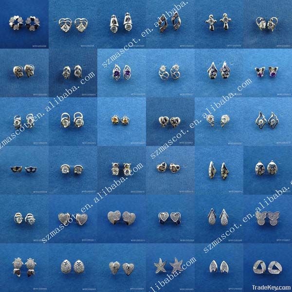 2012 fashion 925 sterling silver stud earrings