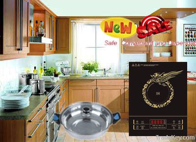 Touchable pad crystal board Induction cooker 110V/220V-F128