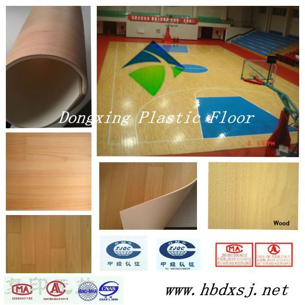 indoor basketball flooring in plastic flooring