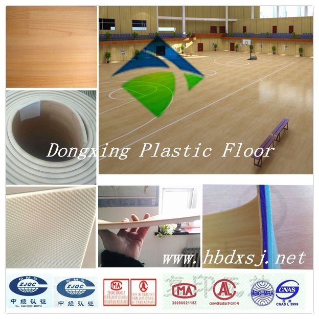 indoor pvc basketball flooring