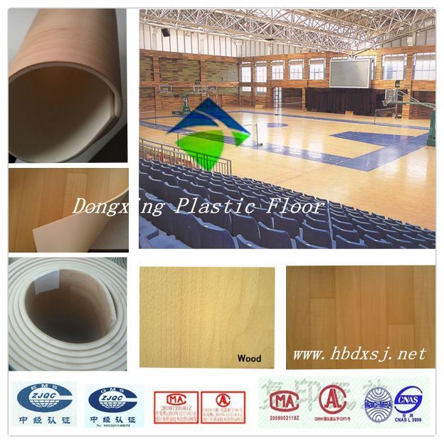 high quality pvc basketball flooring 