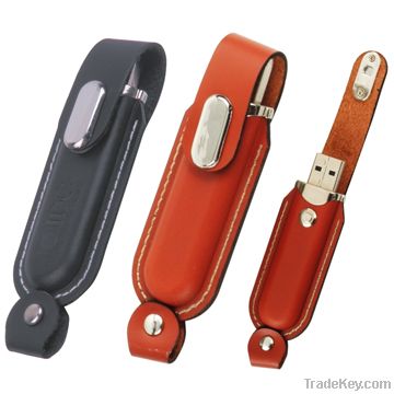 Leather USB flash drives with full capacity