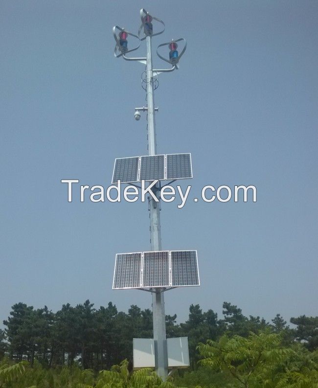 Maglev wind turbine 300W-24V with smart hybrid controller