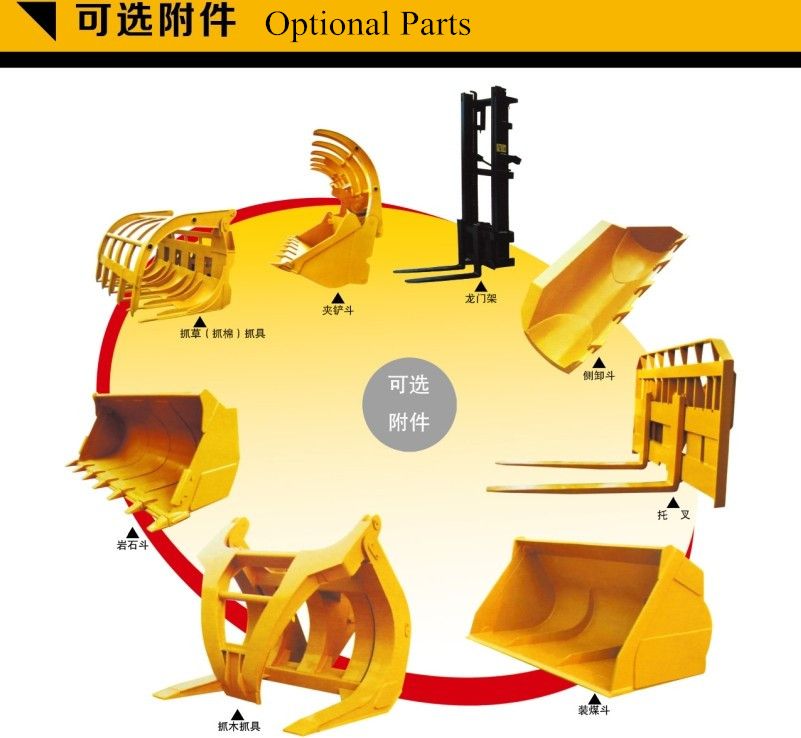 China front end mini wheel loader of construction machinery