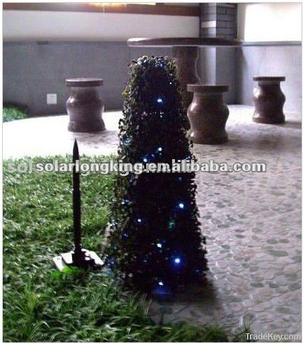 Holiday solar christmas tree lamp