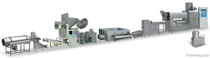 screw/shell/crispy pea inflating food processing line
