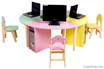 kindergarten arc computer desk for children