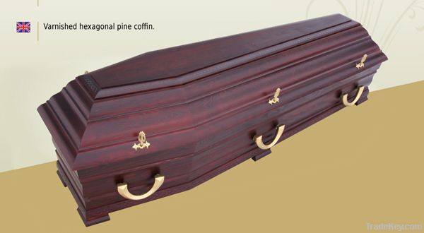Hexagonal Pine Coffin