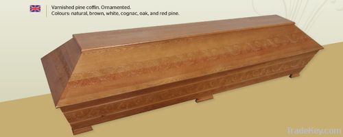 Ornamented Pine Coffin