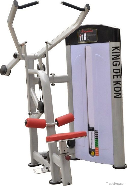 Pull down body building equipment