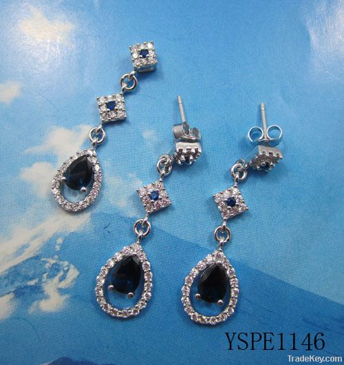 SILVER 925 PENDANT EARRING SET