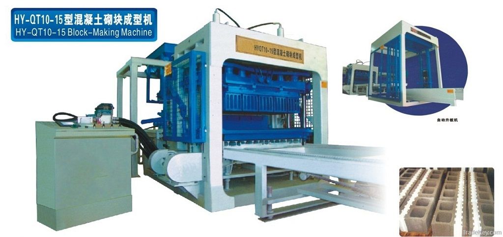 HY-QT10-15 Concrete Block machine Production Line