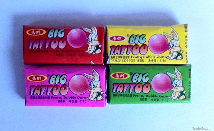 Rabbit Tattoo bubble gum