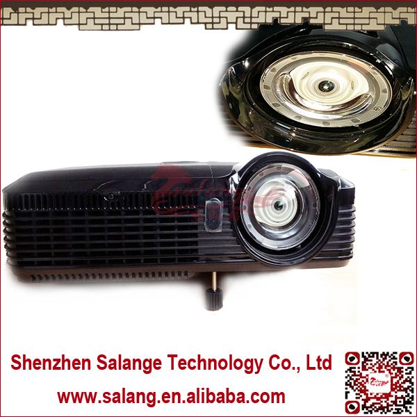 0.55" XGA 3500LM Short Throw DLP Video Projector Support Standard Shutter Real 3D with DMD Chip by Salange 