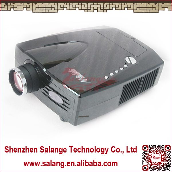 5" LCD Panel Display Native VGA 800*480 Pixels 2000LM Family Cinema Projector More Lamp Life 50000hours By Salange 