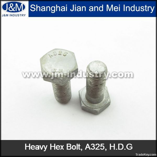 ASTM A325 heavy hex bolt and nut