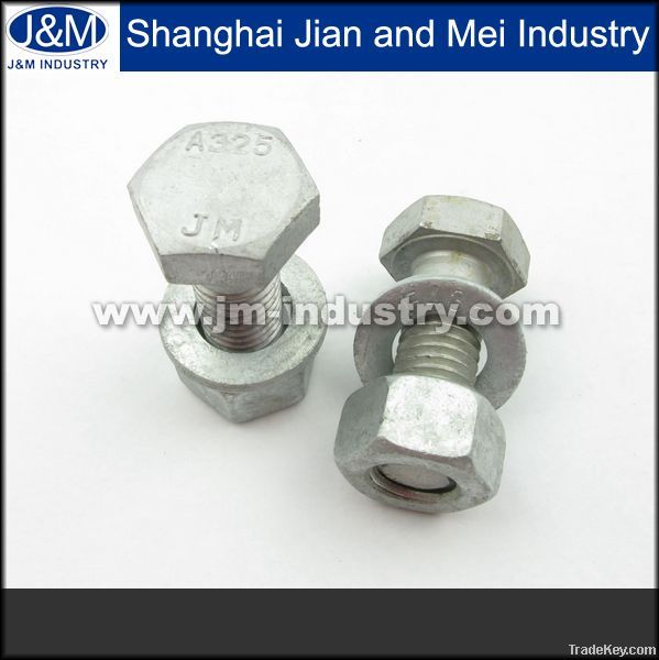 ASTM A325 heavy hex bolt and nut