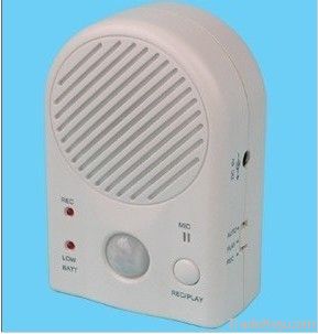 Voice recordable motion sensor sound box