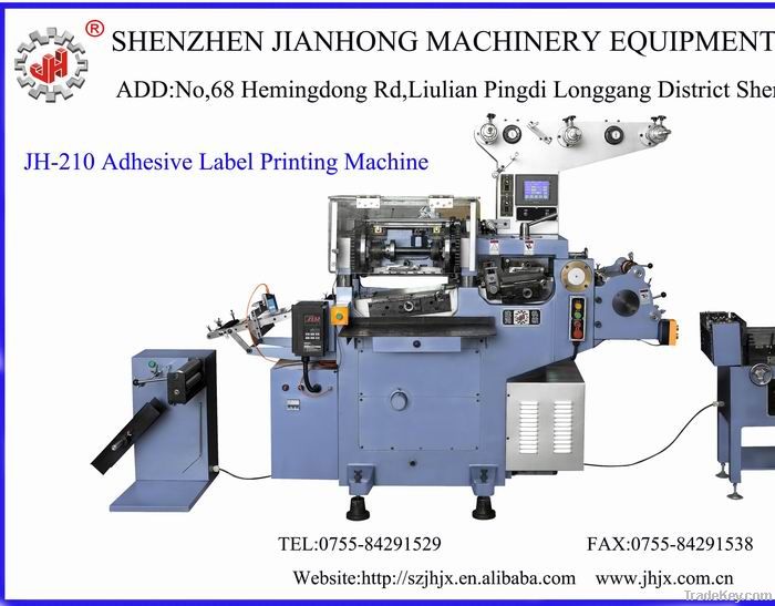 JH-210 Automatic Multi-color Screen Label toppan Printing Machine