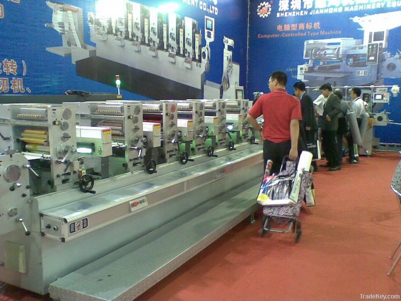 JH-300 6 colors Fully Rotary Printing Machine for sticker label