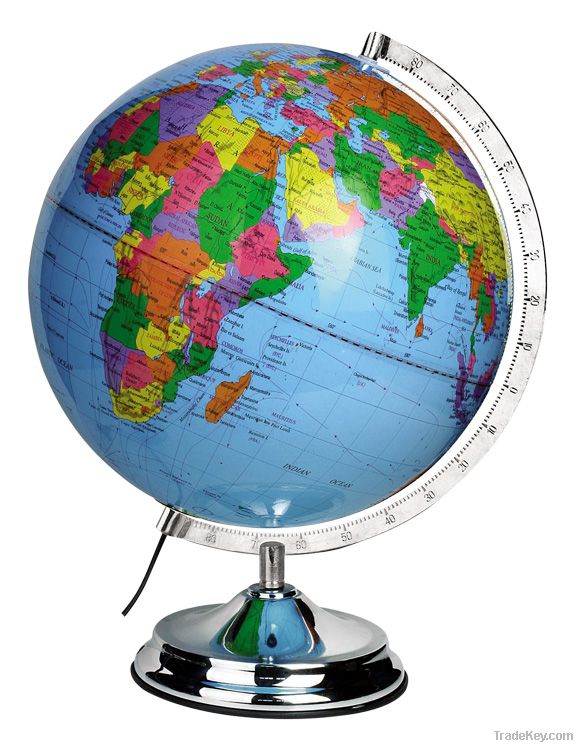 32cm desktop globe with lamp