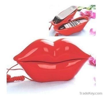 red lip telephone