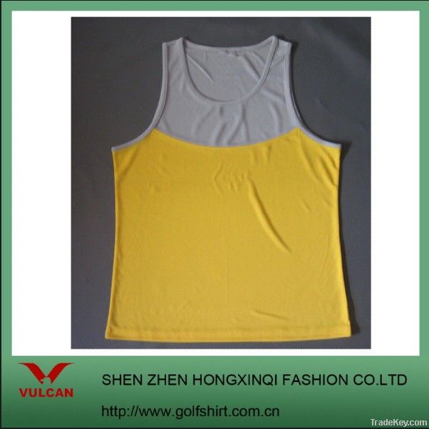 Newest 100% Polyester Tank Top w/ contrast colors