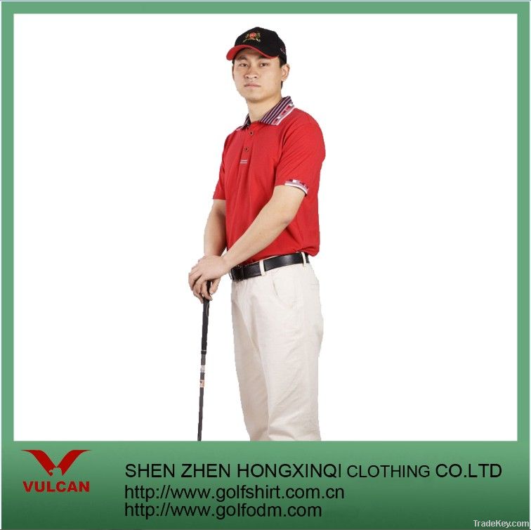 Mercerized Cotton Pique Men Golf Shirts