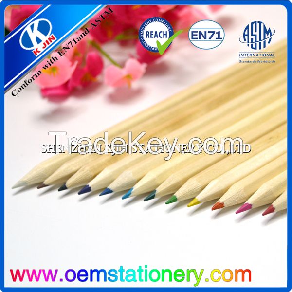 24 color pencil natural wood color pencil