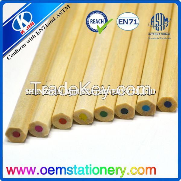 24 color pencil natural wood color pencil