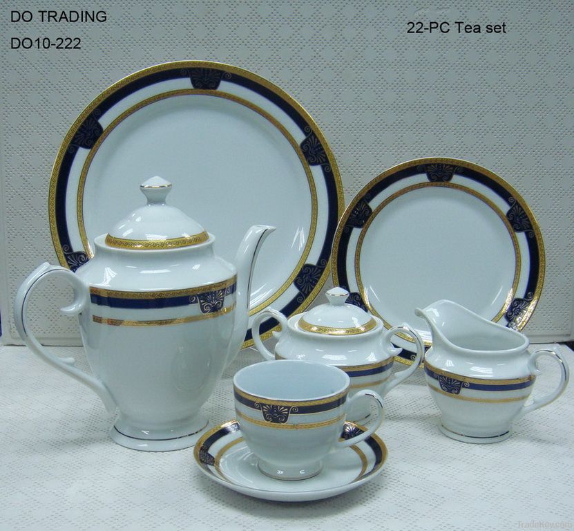 22pc porcelain Tea set